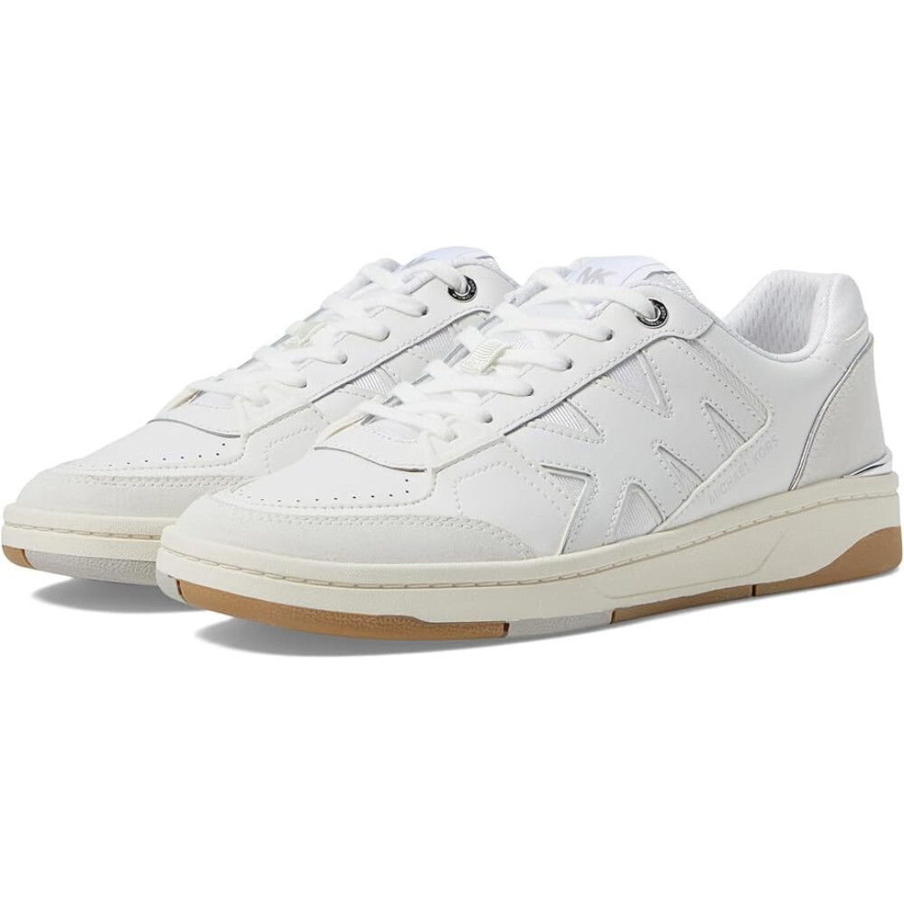 Michael Kors Rebel Sneakers Women's US 6 White Leather Lifestyle Shoes ZOGG2186